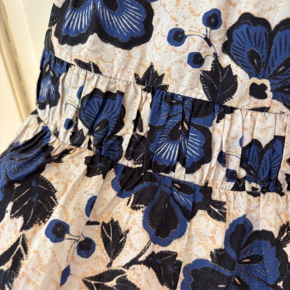 Ulla Johnson Celia Dress Lapis Floral Print Mini Capsule Puff Spring Size‎ 2 - Picture 7 of 17